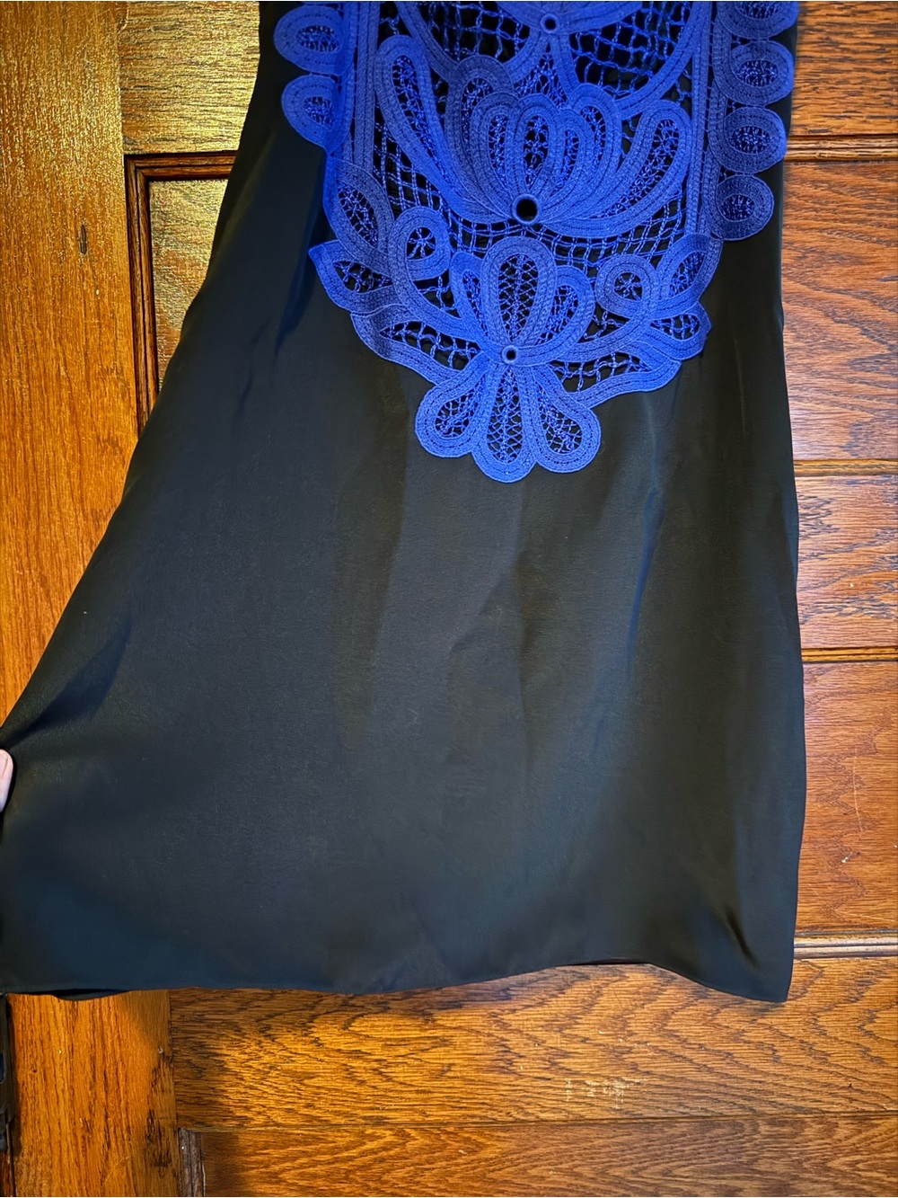VICTORIA BECKHAM 100% Silk Slip Mini Dress Spaghetti Straps Lace Overlay Y2K 4 - Picture 4 of 9